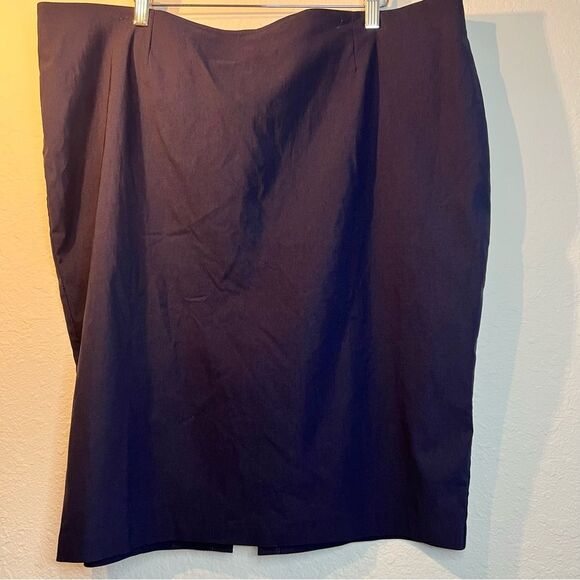 ASOS Stretchy pencil skirt 🖤 navy blue 🖤 size 18 - Picture 1 of 7